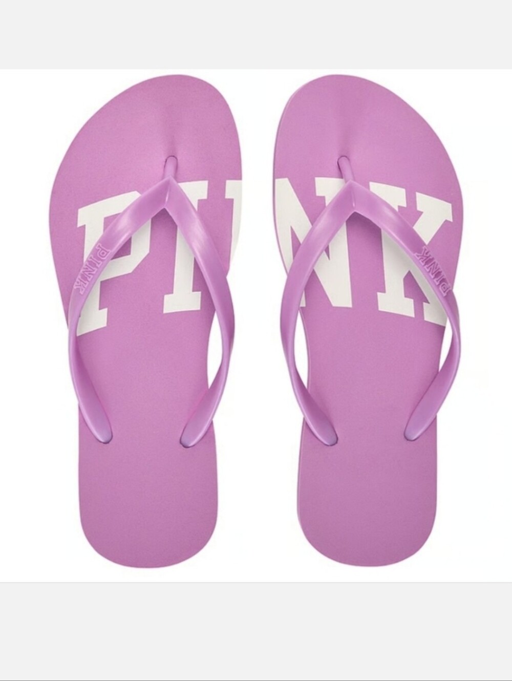 Victoria's Secret PINK flip Flop Sandals LILAC PURPLE SIZE 8 MEDIUM